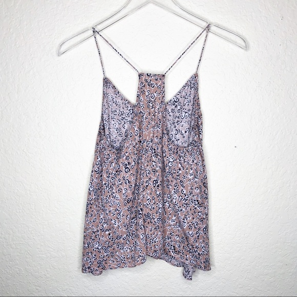 Rebecca Taylor | Blush Floral Flowy Tank Size 6 - Picture 6 of 6